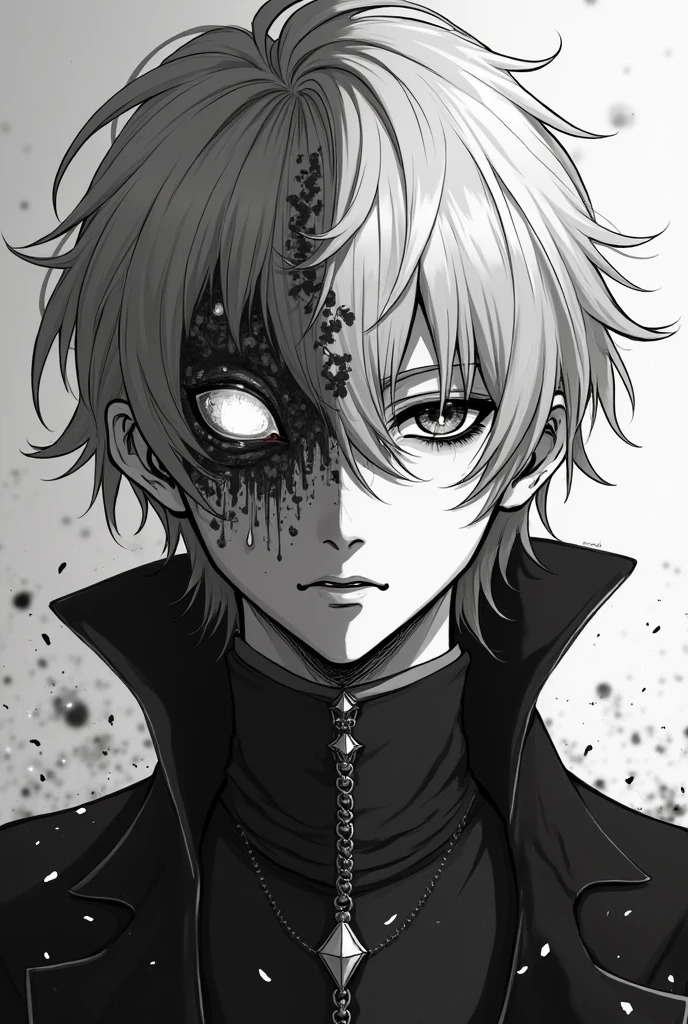 Beautiful young man, Lightgreen-haired, ((Gray eyes)),(short wave hair:1.2), (Black mask:1.2), White Jersey,clear wear,High quality, amount of drawing, pixiv illustration,(animal sticker:1.2),((ecstasy,SEX:1.1)),(NSFW:1.0).