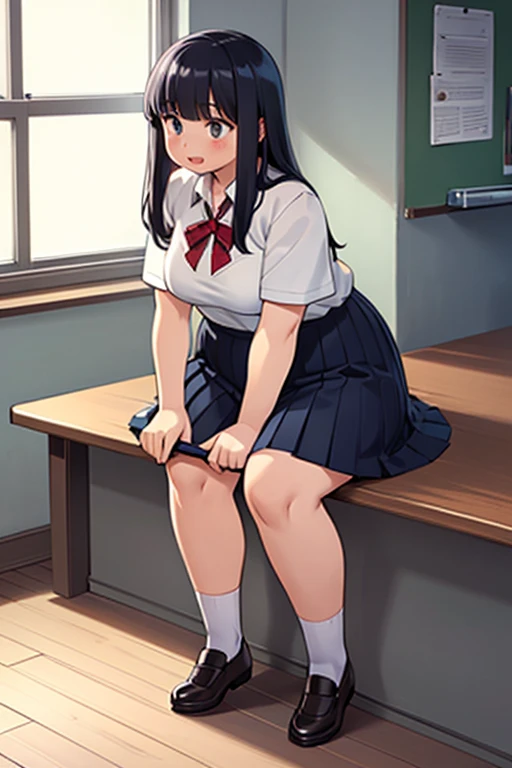 multiple girls、knee high socks、flat chest、thighs、Condescending、Crab crotch、Peeing、torn clothes、classroomの中、mini skirt、wet、Squirting、night、people々Group of、I have nipple、black hair、During class、classroom、Condescending、High resolution、Detailed、masterpiece、twin tails、blush、sitting