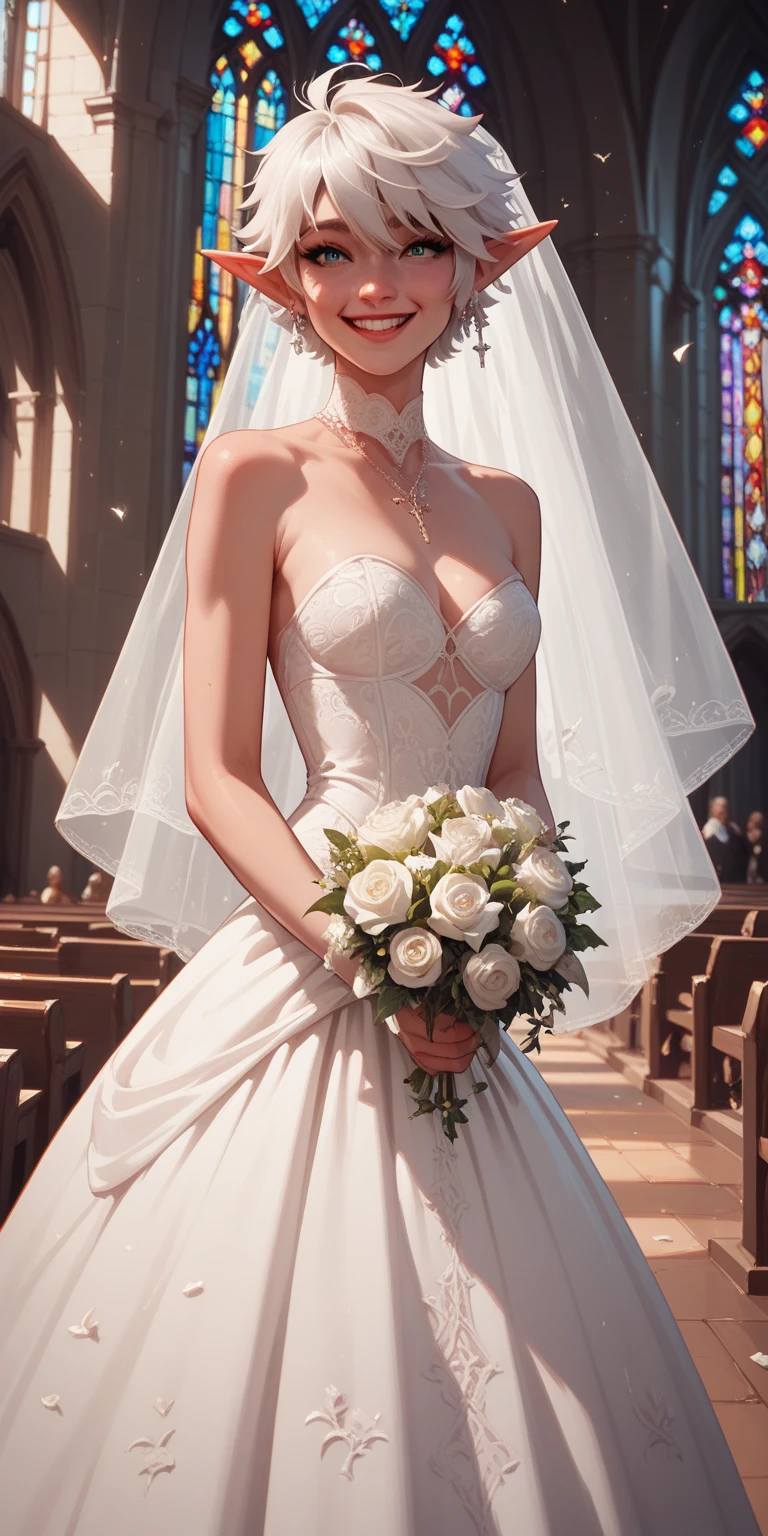 Ultra detailed photo of a ultra sexual incredibly gorgeous Ukrainian 32 year old sexy angelic supermodel mother nun bride dressed as hyper sexy nun in a gothic cathedral getting married ,((standing next to an altar boy)), mystical lights, backlit, ((very detailed faces)), focus on face, (cleavage:1.5), ink lines, dynamic, modern, awe inspiring, whimsical, complex, dreamlike, magical, visually stunning, high contrast, soft colors