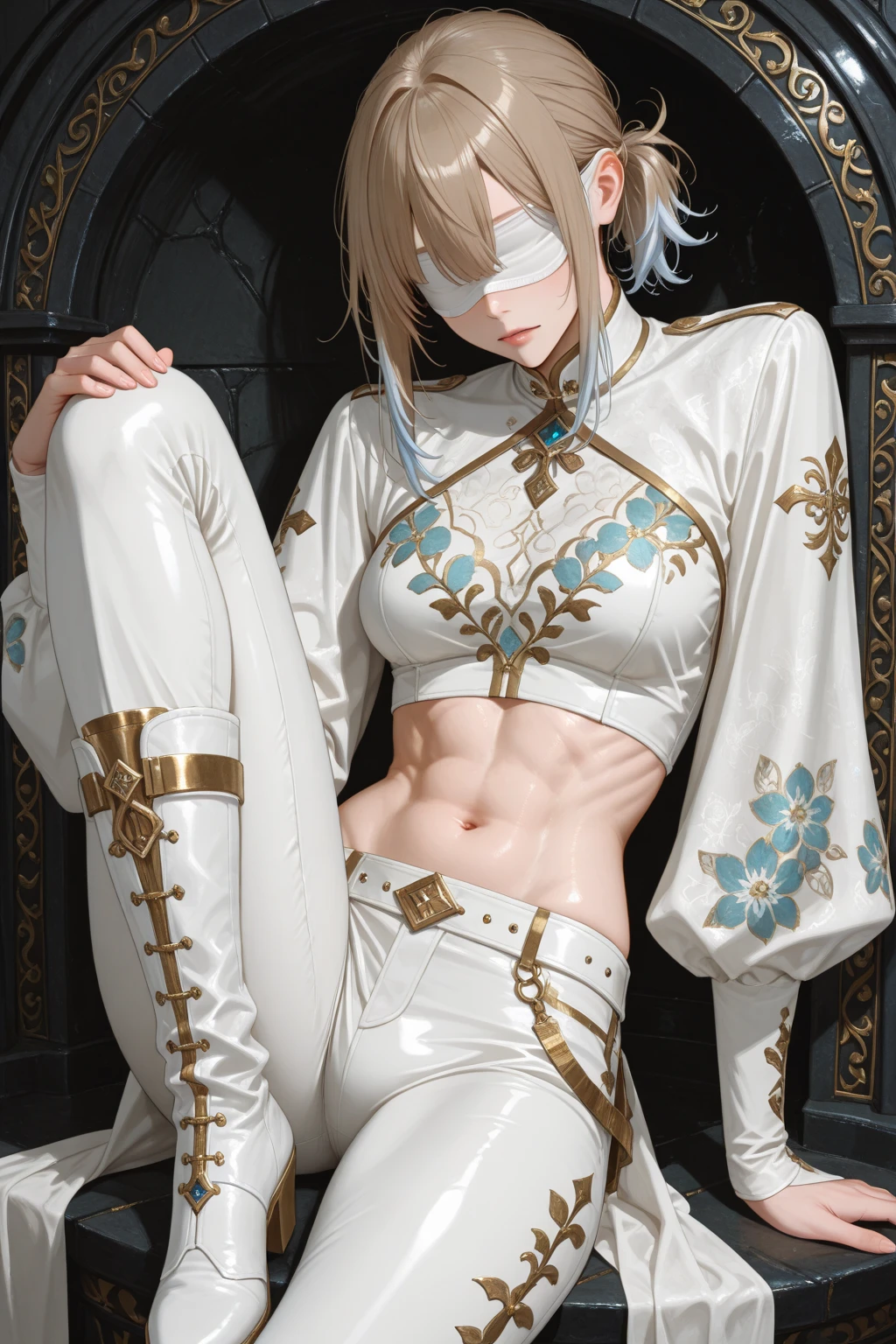 youngman,male,lace,黑色maid长裙,24 years old(beige hair:1.2),Short hair details,long bangs,(((蓝色Eye_Eye:1.3))),错综复杂Eye,beautiful detailed Eye,symmetrical Eye,big Eye:1.5, handsome man, man:1.5,1 man,(male,slight muscles,1 boy, 1 boy,bell chest ornament,,young,((1male,1 male,1man,man,male gender:1.5,handsome man,malefocus)),perfect face,nice hairstyle,Perfect proportion,((Detailed face)),Eye, (Super detailed:1.3),behind,美丽Detailed光芒,Detailed,Super detailed , (bulge in pants), Lean body, big thighs, behind.Waist is very thin, very big ass, convex, Raise your legs high, blush,Rounded butt,plump thighs,rosy ass,living room setting,Beige short hair,Fluffy hair, tears,shy,black long skirt,maid,chiffon,lace,hairband,Cat ear,Beautiful waistline,ass showing,Beautiful ass lines,back,back,youngman,High heel,whole body,lace