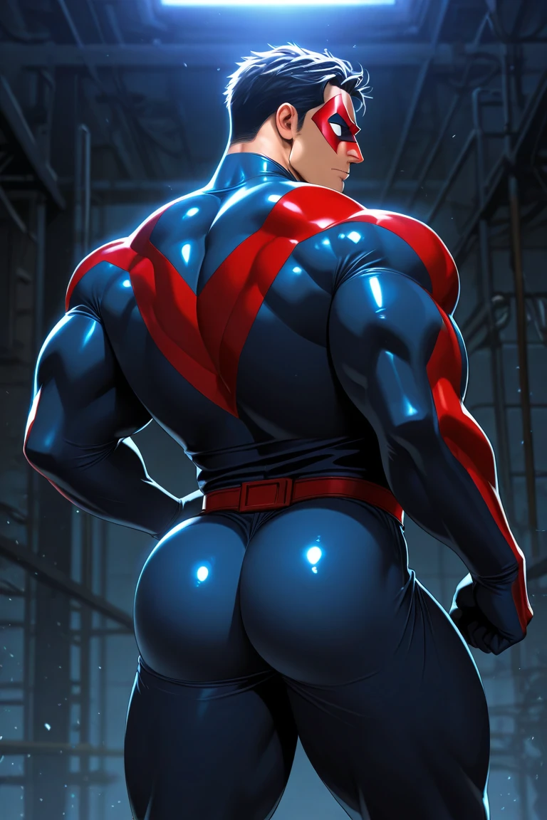 Black Red Metal Sonic, attack, Wide shot from the ground, Symmetric, Bright red eyes, Bokeh, Cyberpunk Wasteland, Neonstadt, Surrealist, 4K, Nano Suite, Award-winning, background, Muscular legs , Muscular arms, Muscular upper body, Muscular Abs , Muscular shoulders,
Huge muscles,Muscular penis