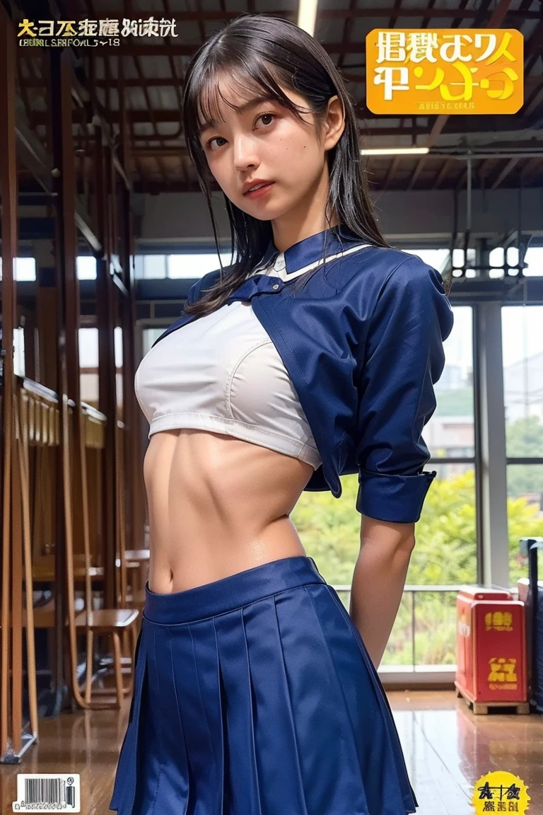 8K,best qualtiy,tmasterpiece,(a group of boys and a girl,a group of boys hugged the girl from behind),(A charming girl,the only girl,spread her legs,Hands on the back of head,Held from behind by two boys),friedly smile,(random hair style,Random hair color,Brightly colored hair,with long coiled hair,Asymmetrical hairstyle,Complex hair color,Complex hairstyles,double bun),(Superskirt,Crotch bulge,Camel toes)