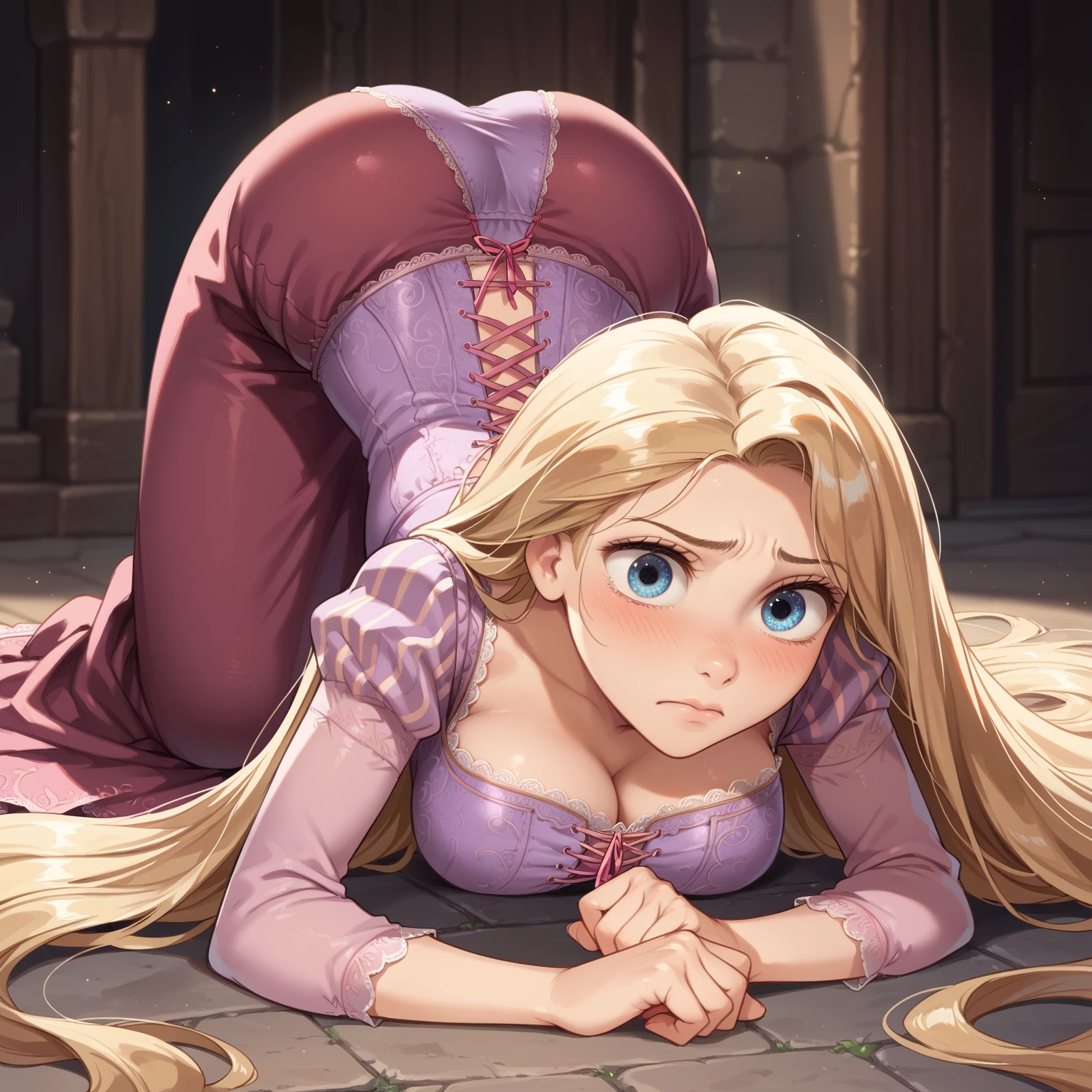 score_9,score_8_up,score_7_up,score_6_up,score_5_up,score_4_up, source_disney, rapunzel, bdsm, crying, painal anal, feet, soles