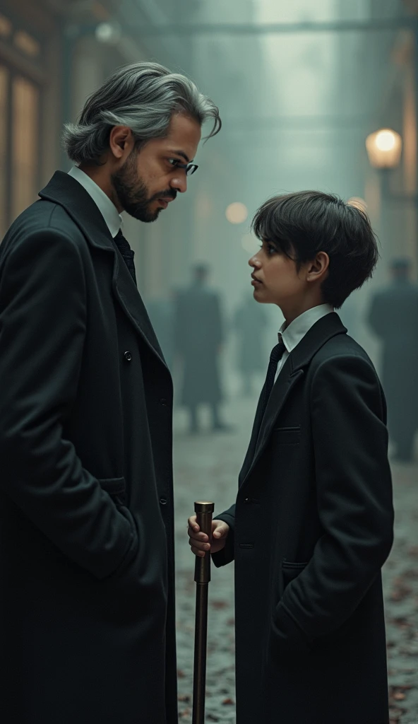 15. **Viñeta 3:**
    *scene:* Dodger showing Oliver how to steal.
    *Text:* "Dodger tries to teach Oliver the tricks of thievery, but the child feels that something is wrong."