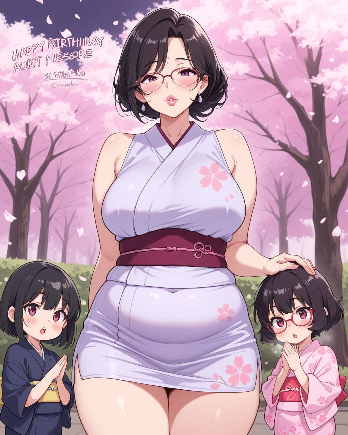 ((Tabletop, Highest quality, High resolution, Pixel perfect, 4K, nsfw、Chubby)))、1 Girl, Beautiful woman、((short hair, Black Hair)), ((Orange Eyes、Beautiful eyelashes, Realistic eyes、Glasses)), ((Detailed face, blush:1.2)), ((Smooth texture:0.75, Realistic texture:0.65, Realistic:1.1, Anime CG Style))、((Huge breasts、Swollen nipples、Thick thighs)), Perfect body、((Crouching、Spreading her legs))、((((:or、Embarrassing、surprised、blush))))、((Sweat))、Big Ass、(((Hands behind head、Armpits)))、((White Ao Dai))、Dark bedroom at night
