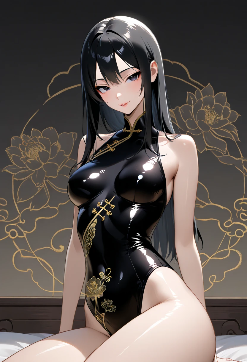 best quality, nsfw, extremely beautiful, beautiful face, see through chinese clothes, ((oiled skin, shiny skin, reflective skin))