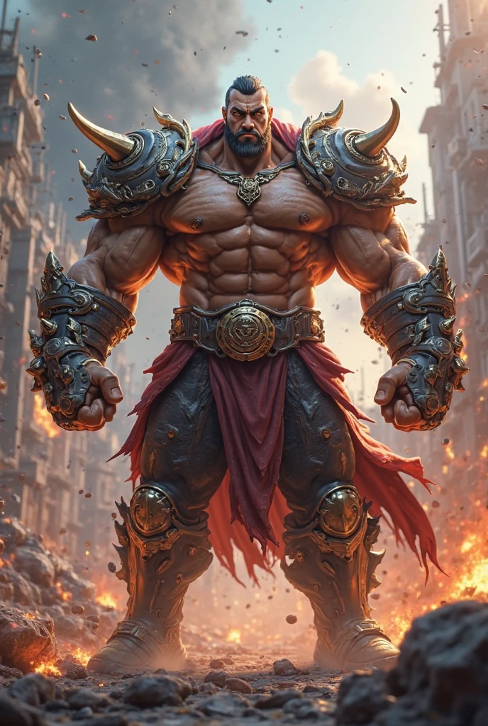 Very muscular black man