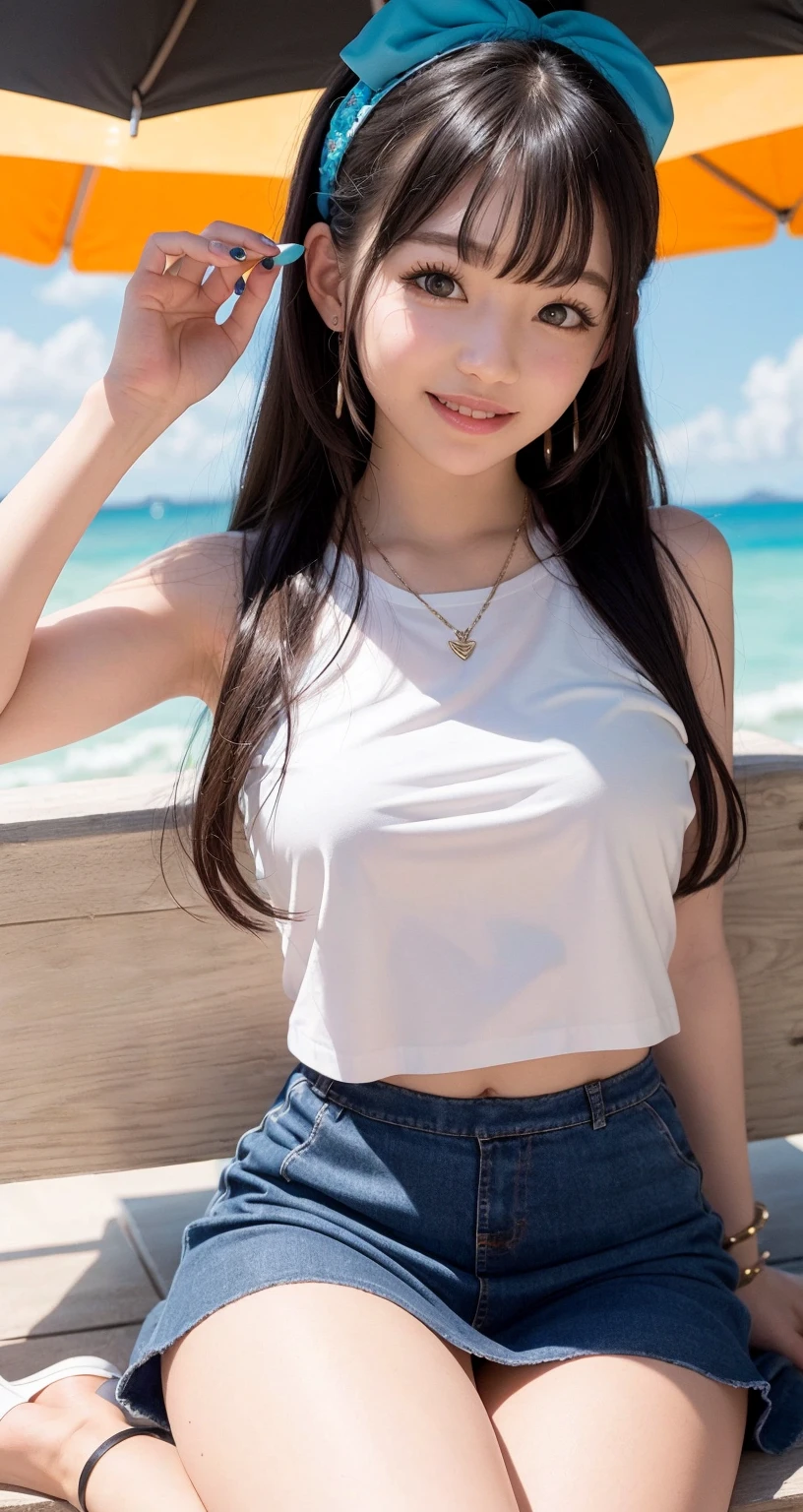masterpiece、Top image quality:1.2、((beautiful young woman with))、Transparent skin:1.2、{A slight smil}、(kawaii)、Short sleeve knit、luxury hotel、depth of fields
