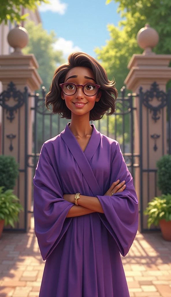(((Mirabel Madrigal from Disney's Enchanto))),  perfect hands, perfect face, (((symmetrical face))), soft smile, (((short hair))), perfect skin, toned skin, (((traditional japanese interior))), ((kimono)), (((cleavage))),large saggy natural tirs, sexy round tear drop shaped ass,