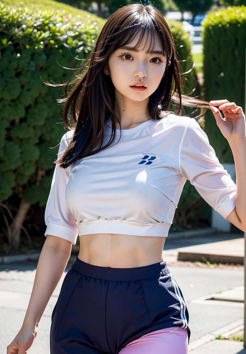 Highest quality, masterpiece, High resolution, 1 Girl,Tyndall effect,Realistic,,(High definition skin:1.2), 8K UHD, , Frank, High resolution, 4K, 8k T-shirt,Full body photo