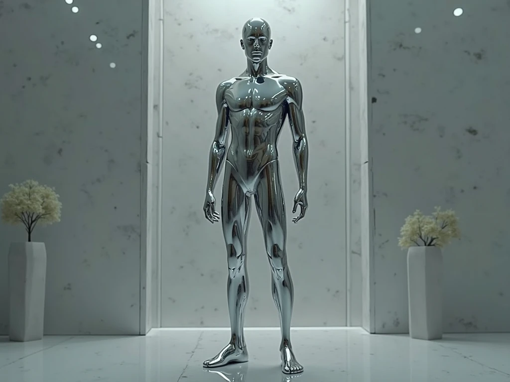 Transparent ethereal alien，Wearing metal armor