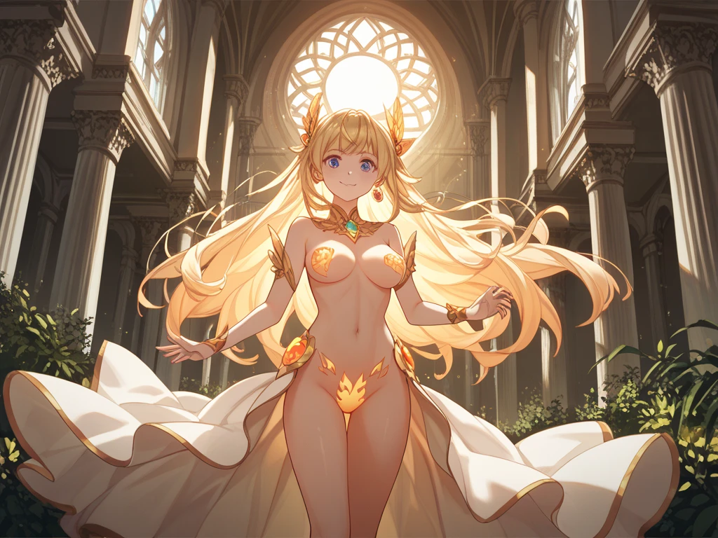 ((((((pussy)))))) amber hair (maid) (white skin) amber eyes Thighs big ribbon cute cleavage earrings masterpiece pure gold smile chest emphasis barefoot best quality 1 girl solo Thick coating impasto night (((perfect face))) (8 year old child) super long hair (Bangs) Thighs cleavage alone Shaking her head face Ladylike Thick Coating best quality (((((NSFW))))) (((show off breasts))) ((((((topless)))))) ((Lightly pigmented areola)) (Small areola) (gigantic breasts) (((arms behind back))) (Smile) pure gold ((church)) (((Stained glass))) early morning Slanted Eyes ((((nude)))) Sideboob