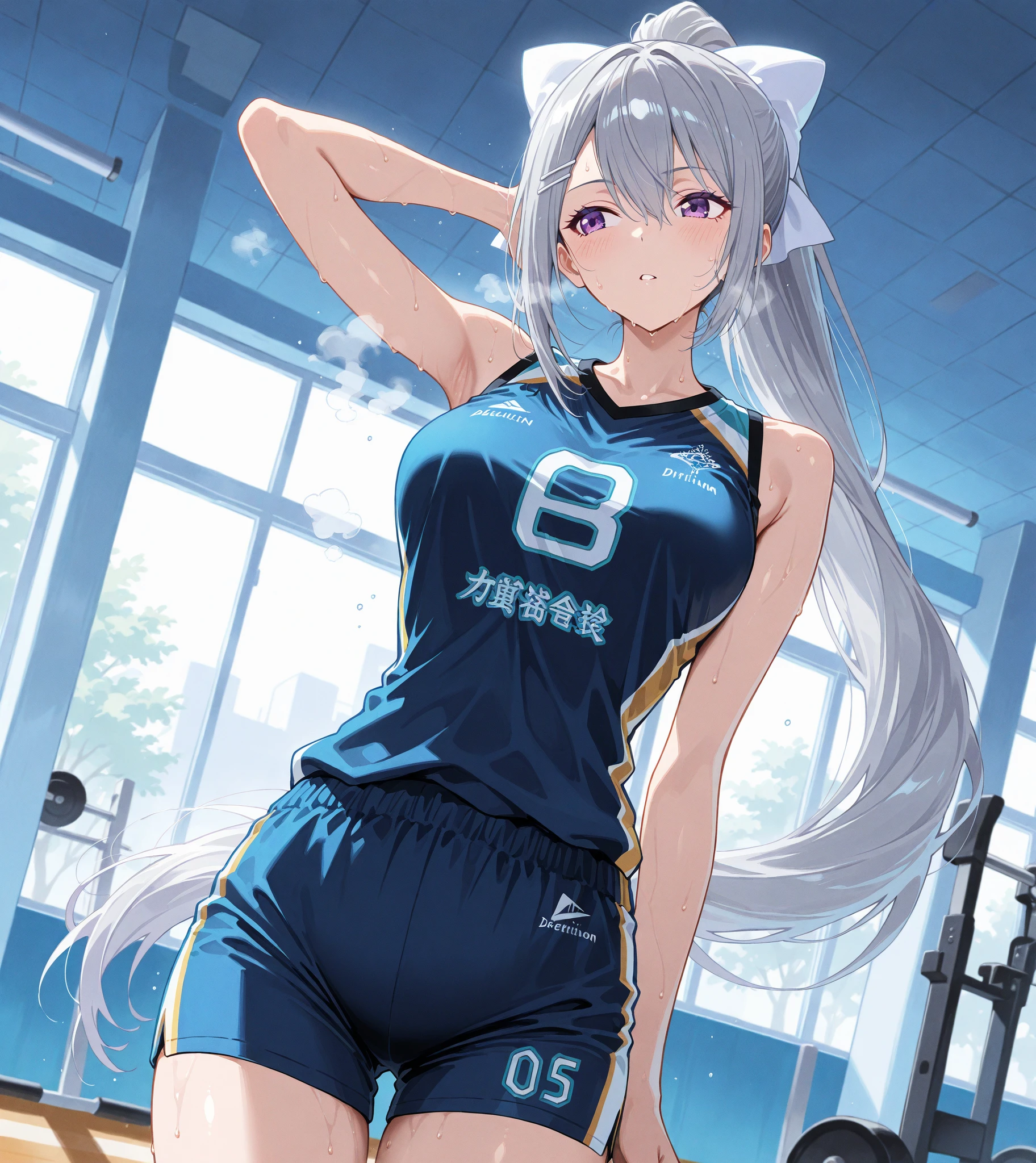 (best quality, masterpiece), 1 girl, centaur, It takes, sports bra, 아름다운 소녀 perfect white tiger photo, perfect white tiger photo