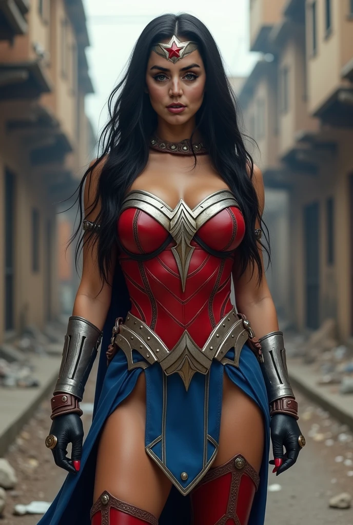 sexy young wonder woman wearing the tape project bondage harness costume cameltoe pussy-thong pussy-wedgie
realistic skin detail
(nsfw)
masterpiece
dynamic theatrical lighting
rainstorm, stormclouds, pouring rain, puddles
very large breasts overflowing her tight bra
impossible body
(perfect anatomy, perfect proportions, tanned, bikini line)
(ultra-candid creepshot action pictures of pornstar young wonder woman in a warzone with collapsed buildings and debris rubble)
she should be wearing sexy latex ultra-skimpy wonder woman costume designed with blue star spangled pussy-thong bondage harness cameltoe micro-bikini
she should have ultra-dark eyeliner mascara and eye-shadow smoky eyes make up
she wears red pvc patent vinyl 6 inch high-heel stiletto knee-high boots.
concrete and steel detritus in desolate collapsed building concrete debris and rubble,
her pussy should engulf her latex front thong
dripping wet. wetness should be dripping and flying off of her body
wild HAIR blowing in wind, explosions everywhere, lasers everywhere
oiled sweaty dirty glossy grimy body
running, walking, blocking. hiding, punching, fighting, roundhouse kick
huge explosions and fire fill the sky behind her an apocalyptic warzone like a scene out of a DCU movie
(ultra-pussy-wedgie, bare midriff, oiled, greasy, dirty, bruised, bloody, battlescarred sweaty, grimy)
(climbing over the camera)
perfect greasy oiled slightly chubby cellulite ass
low angle candid voyeur pussy view crotch shot
perfect greasy oiled slightly chubby cellulite ass
, casual photo, epic fantasy, horror, thriller, adventure, long exposure, vibrant color grading, wide-angle shot
