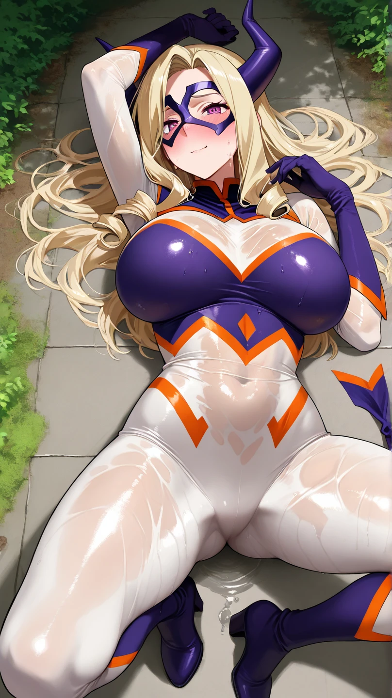 black magician girl,((super breasts)),(thick thighs),お尻にleotard that bites,magic circle, (masterpiece）、（Highest画質）、（Super detailed）、（very detailed）、4k、（8K）、Highest画質、（beautiful）、exposed nipples、blonde hair、glowing green eyes､Leotard Purple leotard, white leotard, leotard that bites､beautiful体,beautifulキャラクターデザイン, perfect eyes, perfect face, charm,light smile, NSFW,official art,very detailed CG Unity 8k 壁紙, perfect lighting, (masterpiece:1.0),(Highest_quality:1.0), 超High resolution,4k,Super detailed, photo shoot, 8K, HDR, High resolution, beautiful顔,tight waist,(perfect hands, perfect anatomy)