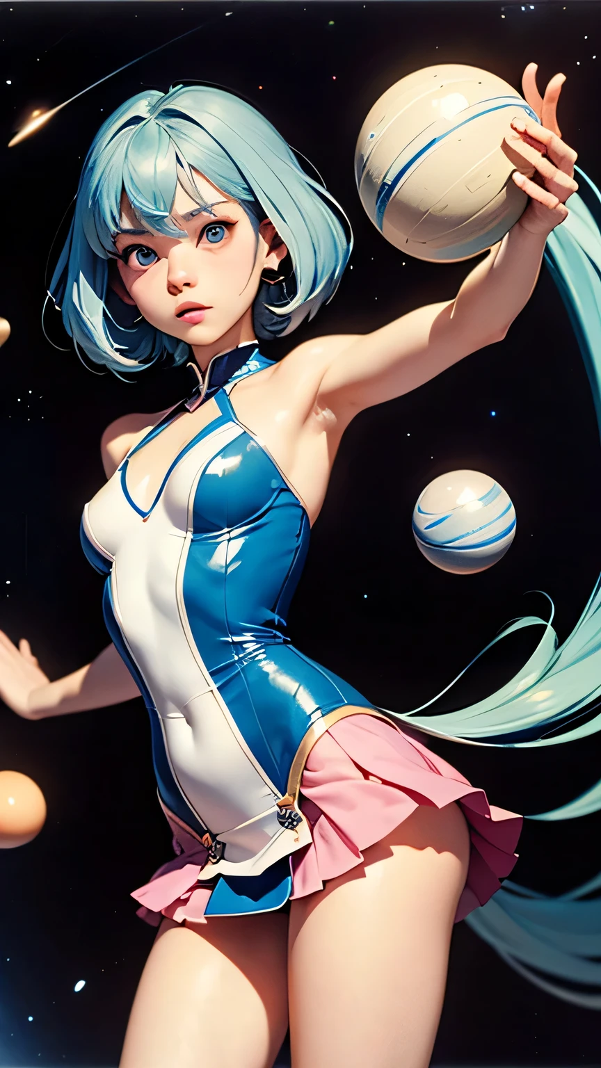 1girl, solo,(best quality),(masterpiece:1.1), full body, looking_at_viewer, dynamic angle, neck_ribbon, cute, clear facial skin,