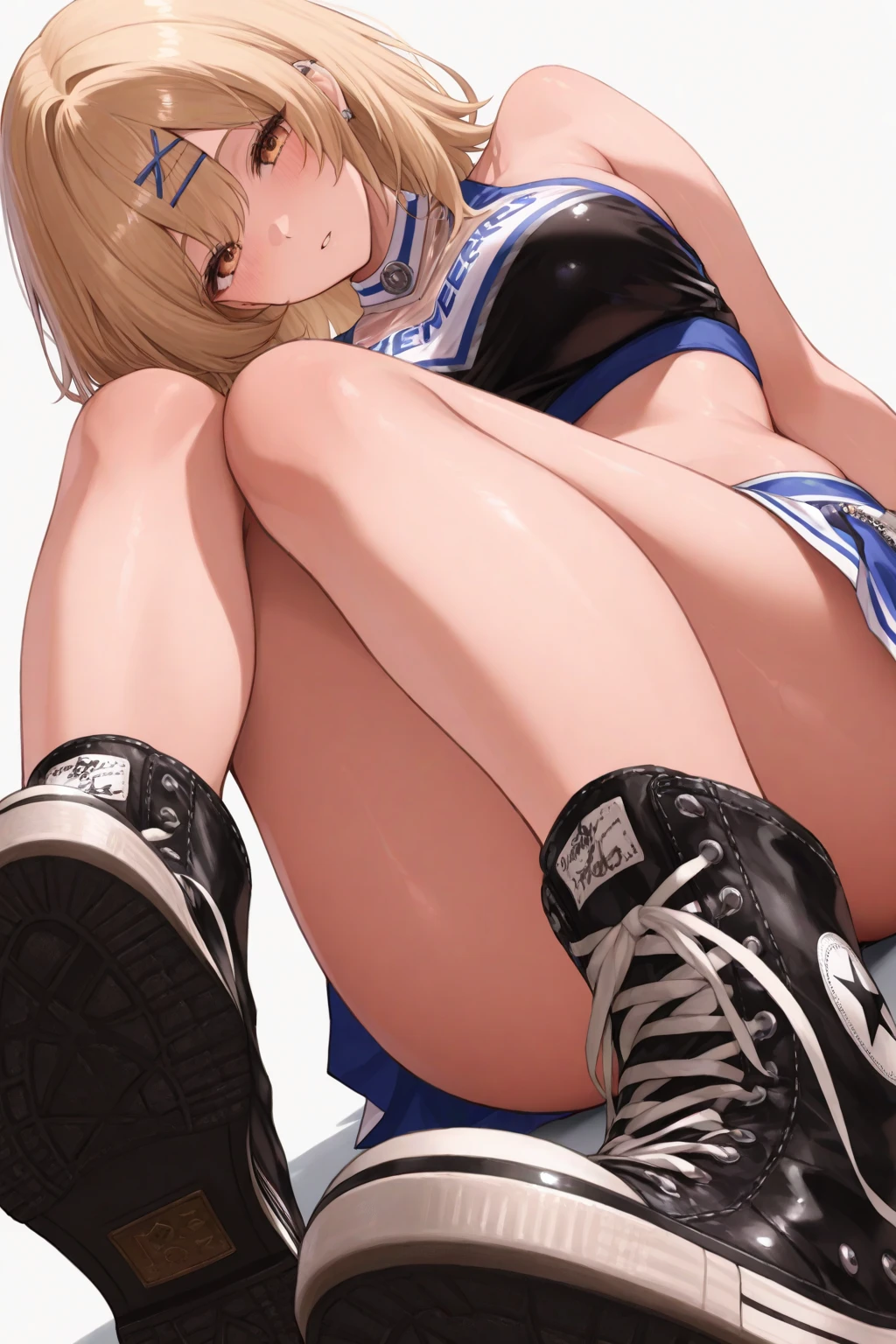 masterpiece, best quality, absurdres, ultra detail background, (vivid color:1.3), high poly 3d, beutiful 1girls, nude, (loli:1.5), 1girls, 1girls, from behind, from above, lying on floor, on stomach, (large metal ?????:2), ?????, vaginal object insertion:2, metal stick in vagina,two side up, blonde hair,long hair, nude,small breasts, ass, pussy, from behind, spread pussy, bent over, presenting, restrained legs, restrained arms, sexmachine,1girl, spread legs,??? in pussy, stationary restraints