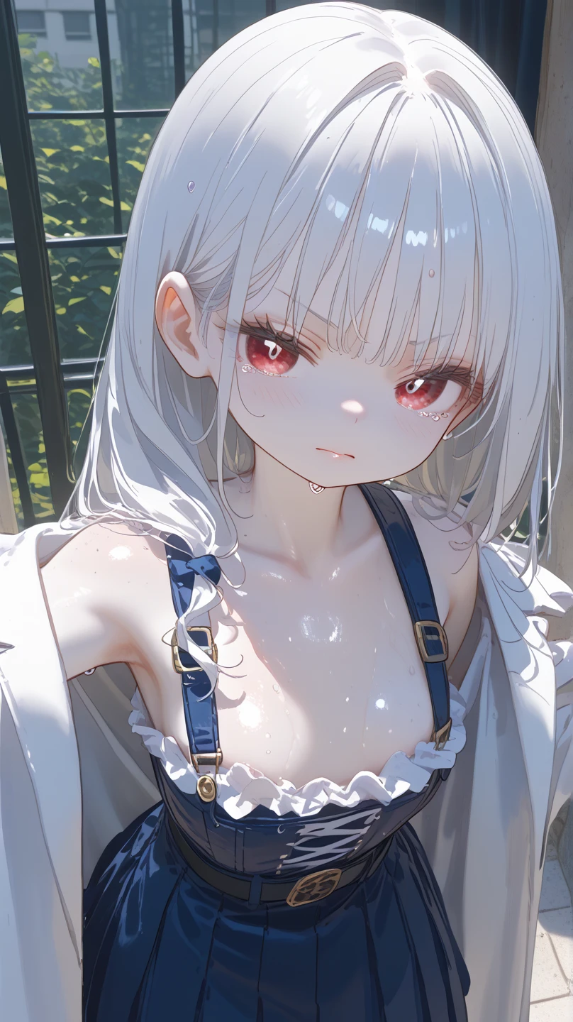 Anime. Girl. Cutie. Slave. Dirty tunic. Torn tunic. Slave collar. Shackles. Barefoot. Cold. Runny nose. Nasal mucus. Snot flows from the nose. Sneeze. Sneezing. Strong, desperate desire to sneeze. She sneezed. Snot flowed from the nose when sneezing. Handkerchief. Cover your nose with your hand. Blows his nose. Urinary incontinence. Urination. Urine. Strong urge to pee. She pees on the floor. She peed herself. Diarrhea. Defecation. Poop. Strong desire to poop. She pooped in her panties. She shit herself. Standing. Slave market. Sneezing fetish. Omorashi. Scat. Full height. Whole body. A high resolution. Ultra resolution.