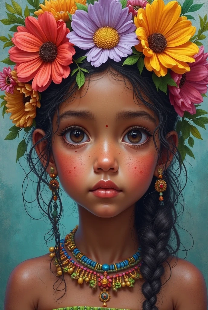 Make a beautiful Mexican child