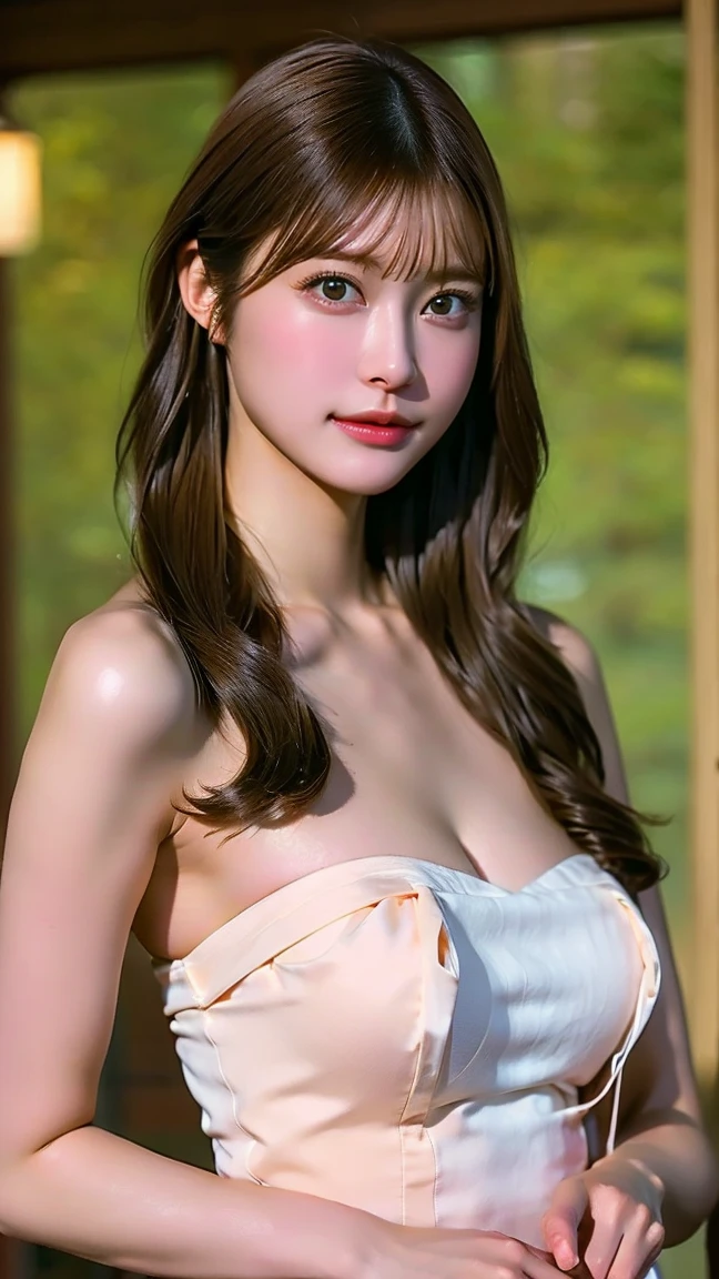 1girl, white dress, off shoulders, close-up-view, intricate details, sharp focus, high resolution,