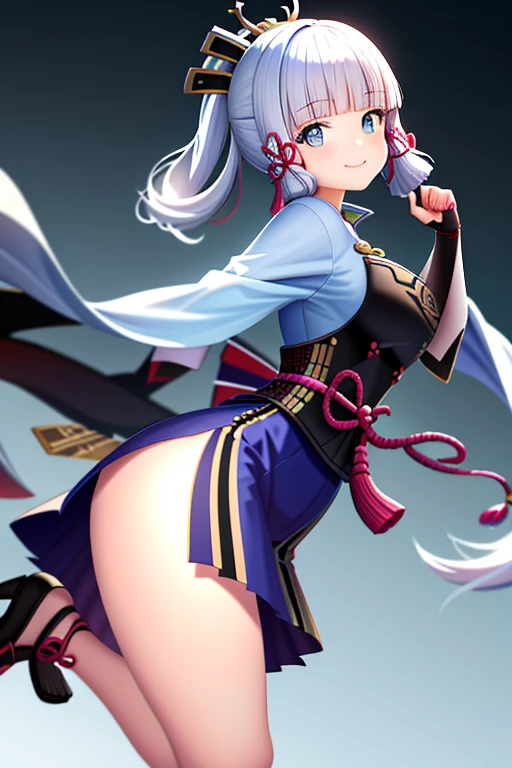 High resolution, best quality, bare boobs,, long light blue hair