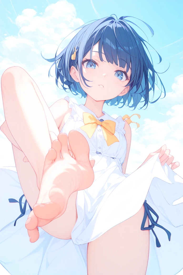 (Best quality, 8k, 32k, Masterpiece, UHD,:1.2),RAW, 1girl,ultra cute , natural lighting,transparent shining eyes, 20yo ,fair complexion, ((old school swimsuit)), Closeup shot, wedgie,show off panties, shy smiling, medium hair, (ecstasy:1.3) ,(slut:1.2), (vulgarity:1.3), (fucked silly:1.1),(steam:1.1),(wet:0.8),(trembling:0.8),(tears:0.7) ,(drooling:0.6),(sweat:0.8), embarrassed, blush,, ((White Background)), From Below, legs up,  panties shot, bare foot