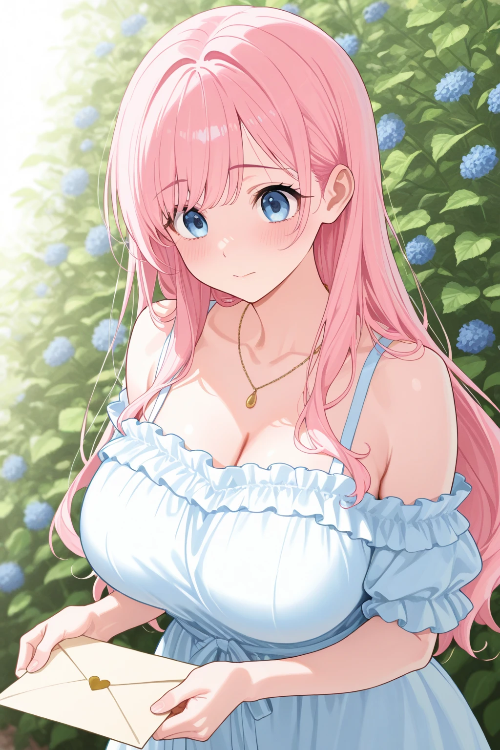 ultra-detailed, ((one girl)), (portrait), (pale skin:1.4), in pastel colors gyaru, (heavy makeup), (professional lighting) hyper detailed, absurdres, 8k, Beautiful Face, (Laugh shyly), ((teasing smile:1.8)), ((happy smile)), ((Wink:1.6)), (Laugh with your mouth wide open),((Tilt your face:1.6)), View your viewers, ((Bright red cheeks:1.6)),Glossy Red Lips, ((huge breasts:1.5)), ((undressing:1.3)), ((Lifting her clothes and showing her nipples:1.5)), noon,summer, Green tree々, In the mysterious forest, ((Anime style background)),masterpiece, Highest quality, (Brighten your face), so beautiful,Latest, Complex details, (Pink long nails), (nail art), (ring),(bracelet), (Floral Choker),AI-generated, Complex,High resolution, Highest quality, super high quality,3D Images、3D Images,One person,Pastel pink long hair,(High Ponytail), (wavy hair:1.3), Pastel anime woman posing for a photo, ((Fine grain、blue eyes、glowing eyes:1.4)), (Squint your eyes:1.1),a hyperRealistic , hyperRealistic , Realistic,Anime woman with long pastel pink hair, Smooth anime CG art, A girl in a gorgeous pastel-colored kimono, ((Pastel-colored furisode)),(Pink large floral pattern), (sideboob), Long flower hair ornament,Floral Earrings, Mature Body, tall,Narrow waist, front view, ((upper body)),