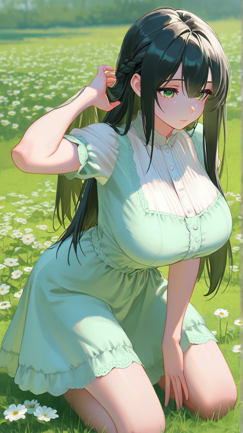 ((huge breasts)), beautiful breasts、(big breasts),Super detailed、#3b4195 background、beautiful flower、berry、far、leaf、calm color watercolor pattern、(watercolor texture)、(1 girl)、long hair、cute、 short petite pretty woman, 、 super detailed face、fine eyes, smooth skin,((No panties、NSFW、Low - Angle、pussy))、nice detailed chest、詳細に描かれたpussy
