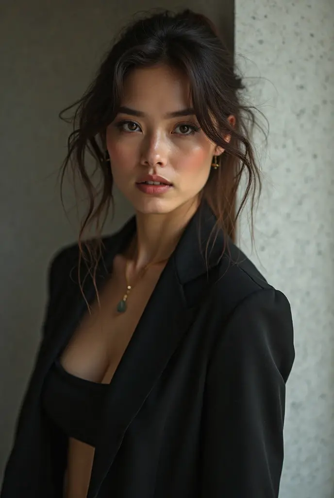 Bella Sanchez, Belle jeune fille, Super nice facial detail, shy smile, (beaux seins:1.2), (slender body:1.2), (visage fin:1.2), accessoires, earrings, Art conceptuel, High quality, Realstic, extremely detailed CG unified 8k wallpaper, Very detailed, High definition RAW color photo, Prise de vue photo professionnelle, ((Realistic full-body photo)), natural light, Beautiful Detailed, super detail, High Details, ART sexy, profondeur de champs, Super stylish lighting, sexy bra, red and black bra, beautyfull lingerie, parisian background, wearing lingerie under a trench coat, beige trench coat, black beret hat, red lipstick, open trench coat, leather black boots