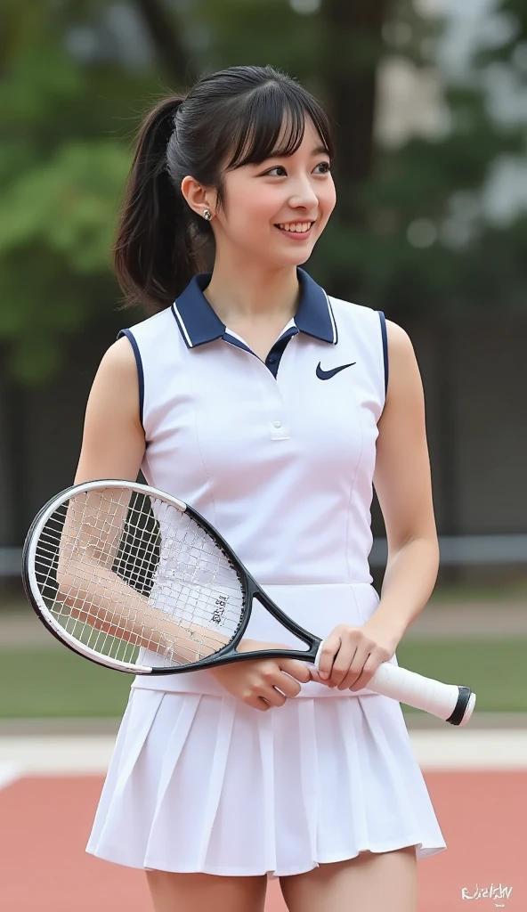 masterpiece, 1girl in, 独奏, Luminous Eyes, White sneakers, Tennis Wear, White mini skirt, white panties, white knee-socks, masterpiece, top-quality, realisitic, ultra-detailliert, blue-sky, tennis coat, (extremely delicate and beautiful work), ((masuter piece)), (Best Quality), glamor body, One lady, 20yr old, (Wearing a tennis uniform:1.5), (Taut), (Sexually aroused face:1.4), ( Shoulder cut hair,(Fair skin:1.2), Bright lighting, Natural lighting, Realistic lighting, Lovely lips、delicated face、(realisitic、Photo_Realistic:1.4)、((top-quality、masterpiece:1.3))、20yr old、((Brown hair))、((a shower、White turbid water))、((the pose))、((Functional))、((soaked breasts))、(((soaked body)))、(((Drenched pubic hair)))、Smile full of happiness、Poses that fascinate a man、seducing smile、Upper body naked、((()))、(((SEX)))、(((Expression in a state of excitement)))、(((Lacking)))、short-hair、toppless、(((())))