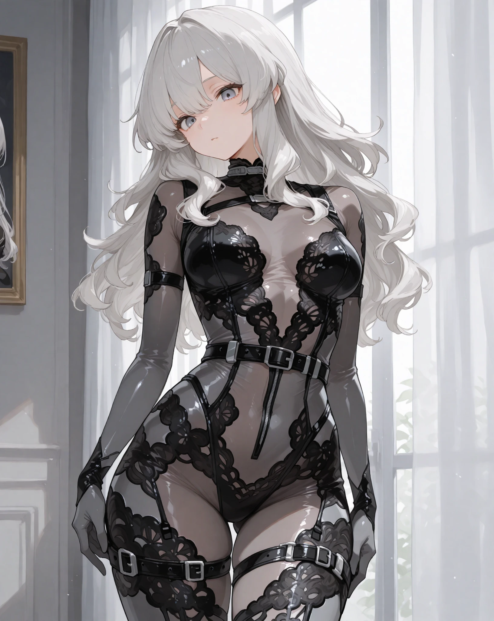 (masterpiece, best quality), intricate details,
1girl, <lora:MarianKelly_V1-Manityro-Dadapt:0.8> MarianKelly, blue eyes, makeup, eyeliner, muscular,
<lora:transparent_bodystocking:0.8> transparent bodystocking, see-through,bodystocking, cameltoe, messy hair, smirk, medium breasts,