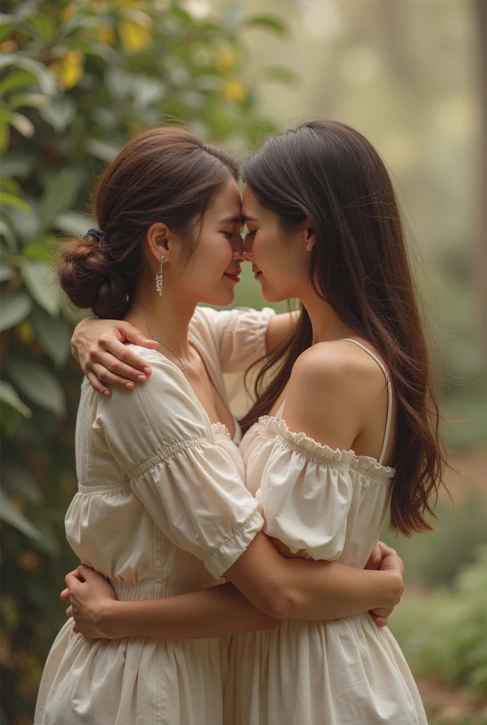 highly detailed photo, sharp details, realistic, 4k, RAW photo, lesbian love, same-sex love, LGBTQ+ love, affection, romance, happiness, joy, acceptance, love and support, relationship, emotional connection, understanding, pride, love wins, same-sex relationship, love without boundaries, partnership, bond, heartwarming, beautiful, meaningful, love story, devotion, togetherness, lesbian couple, love and respect, soulmates.