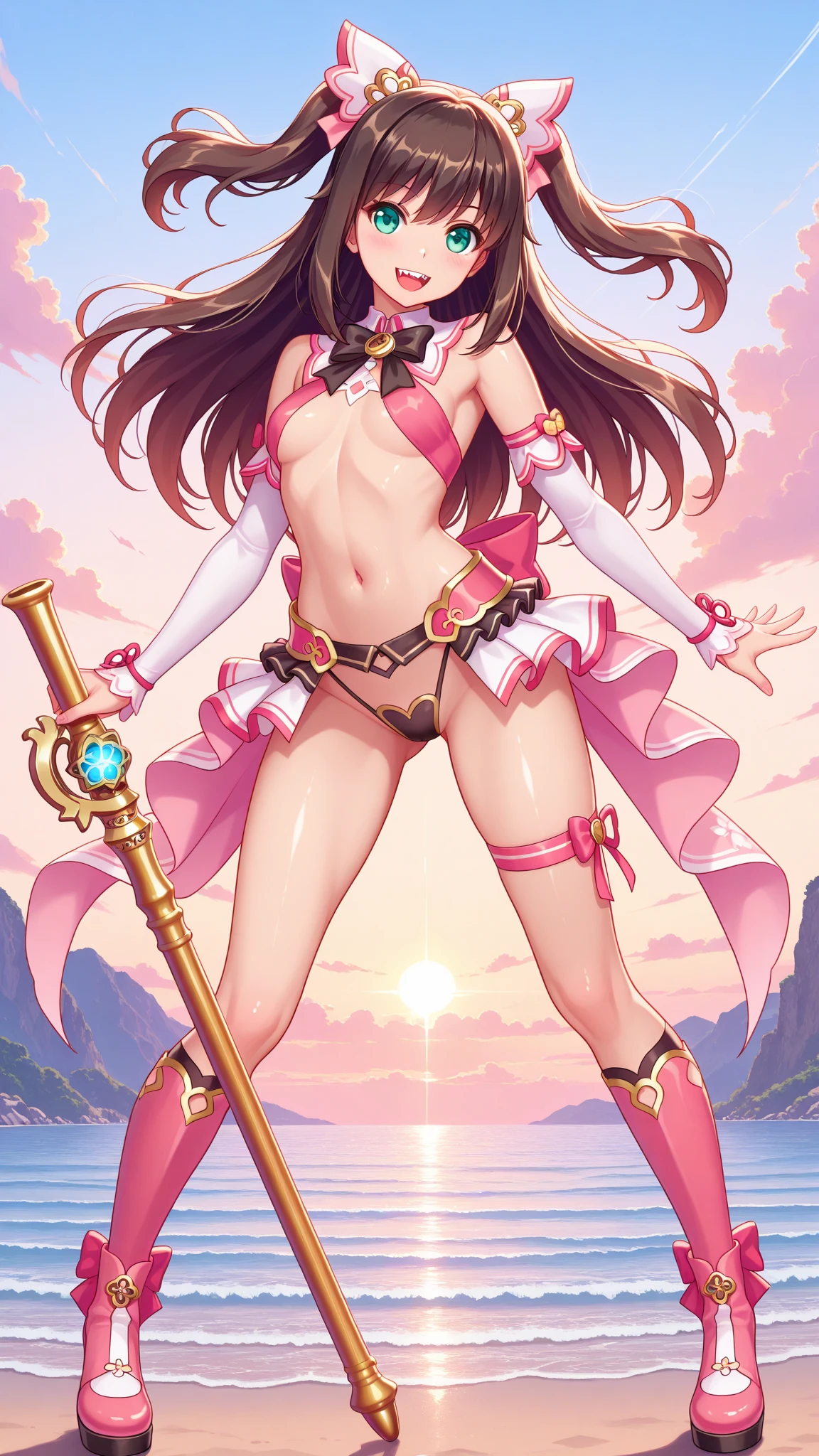 8K high quality, high precision, princess zelda, beautiful figure, beautiful face, small face, full body, twilight princess, beautiful woman, leotard, purple dress, bright, highlights in eyes, small ears, brown hair, sexy, super big tits, extra large tits, black nipples, erotic, illustration,Beautiful line drawings.4K, Masterpiece, highres, absurdres, smiling,edgTemptation, a woman wearing a pink flowered robe , wearing edgTemptation, 