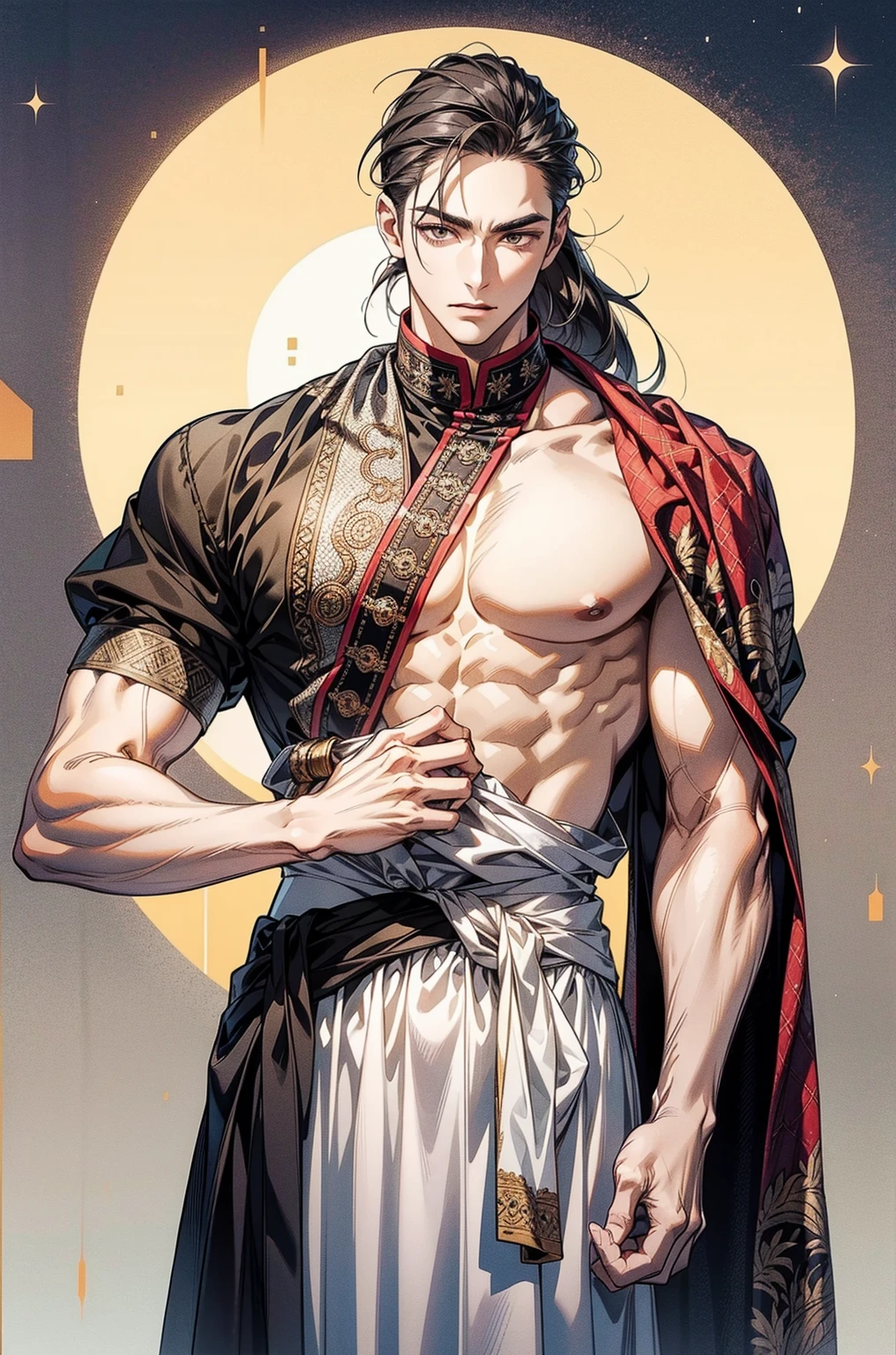 (best quality), detailed background, oriental nobless man,boy, nsfw boy