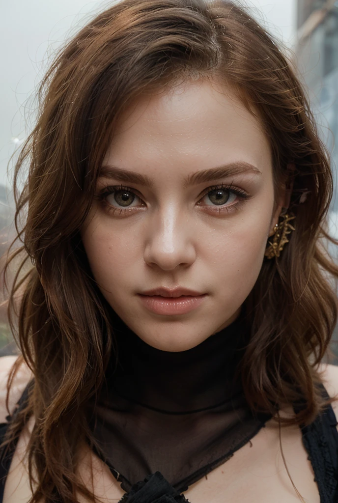 tv_Daria_MXAI, , , shy expression, wearing a sequin dress, wearing a diamond choker, red lips, dramatic makeup, sitting in a restaurant, holding a glass of wine, medium closeup shot,, 8k resolution, highres, high detail, sharp focus, detailed skin, 8k uhd, bokeh, analog photography