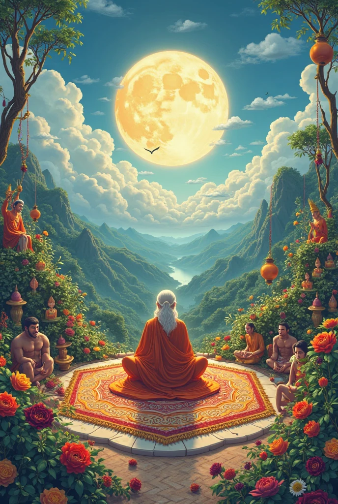 "ध्यान, सेवा, और प्रेम—ये हैं सनातन धर्म के मूल मंत्र।"