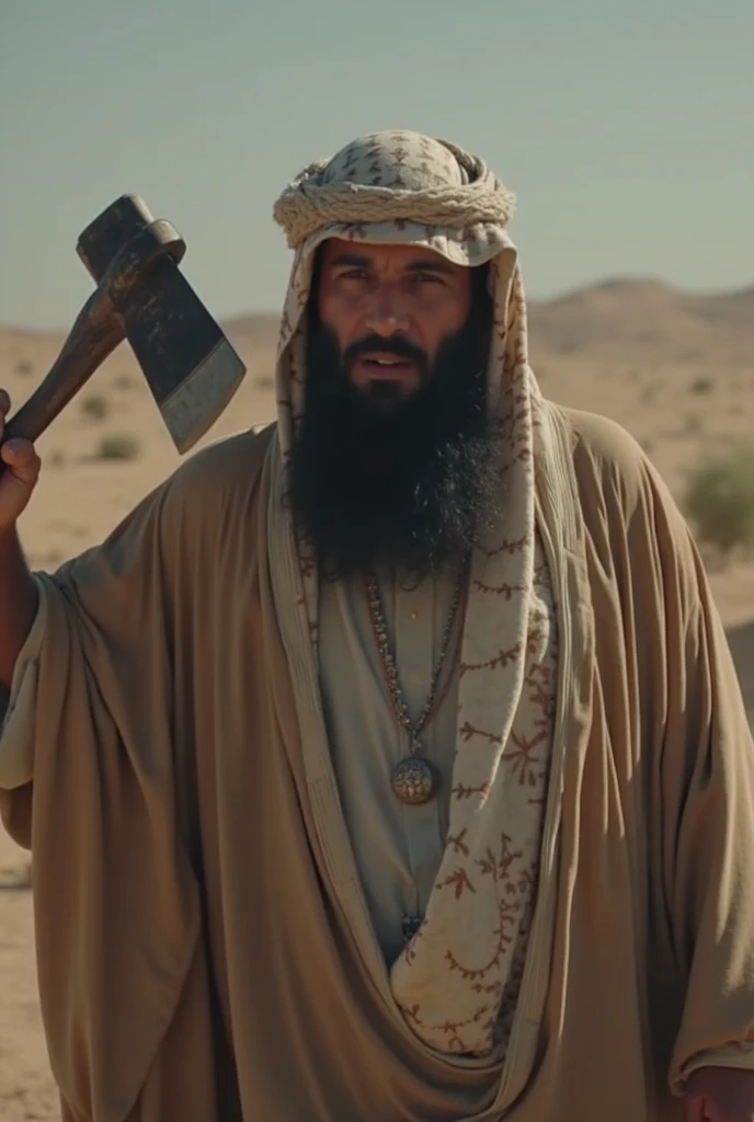 33-year-old Palestinian Jewish Bedouin carpenter man using a wooden mallet on a piece of wood from a desert region from 30 A.D. who was 5 feet 5 inches tall, weighing just over 110 pounds with darker sun-worn ruddy skin, dark eyes, and dark hair. He is wearing a tunic, a cloak, and sandals, and he has a beard and a fringe on his garment. He is standing in a natural pose and his full body is visible. Behind him is a historic 30 A.D. Jerusalem home in the background., Very detailed, dramatic lighting, digital art trending on Artstation 8k HD high definition detailed realistic, circunstanciado, textura da pele, hiper detalhado, Ultra High Resolution Realistic Skin Texture, (fotorrealista:1.4), high resolution, circunstanciado, Foto RAW, sharp re, by Lee Jeffries Nikon D850 film Stock Photography 4 Kodak Portra 400 camera F1.6 lens rich colors hyper realistic lifelike texture dramatic lighting unrealengine trending on artstation cinestill 800,