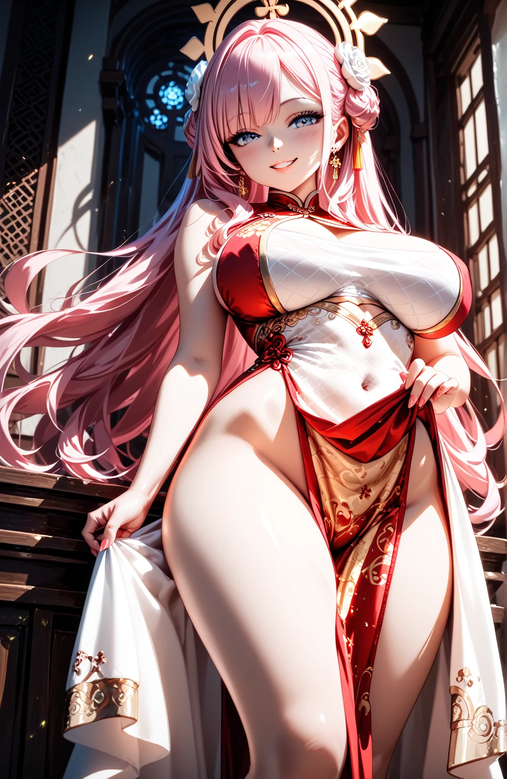 Highly detailed CG unit 8k wallpaper, masterpiece, High resolution, highest quality, highest quality real texture skin, Super Real, Digital Painting, Best image quality, 最High resolution, 8k, ((Highly detailed eyes and face)), 1girl, Beautiful eyes every detail, Full Body Shot, (((Saggy breasts, Gravity-dependent breasts, long chest, Heavy chest, ))), ((disproportionate breasts, huge breasts, sagging breasts, Cleavage, gigantic breasts, erect nipple, sideboobs)), Diao Chan, Three Kingdoms, Yang Guifei, Daji,