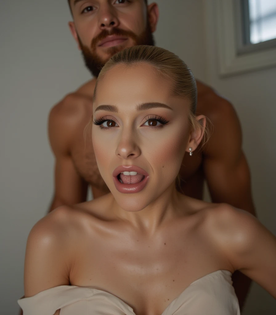 <lora:bpbjsc:1>, bpbjsc, 1boy, 1girl, penis, nude, realistic, hand on another's head, cum string,
22 year old,
perfect skin perfect face ,
American supermodel ,
pretty face, , pretty eyes,
big hair ,
4k ,
blending lighting, real life,
RAW photo, subject, 8k uhd, soft lighting, high quality, film grain, ,
realistic,