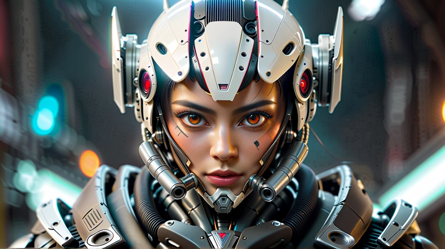 male robot humanoid,  selfie, portrait,  diagonal view, looking to the right,  more robot than human --auto --s2