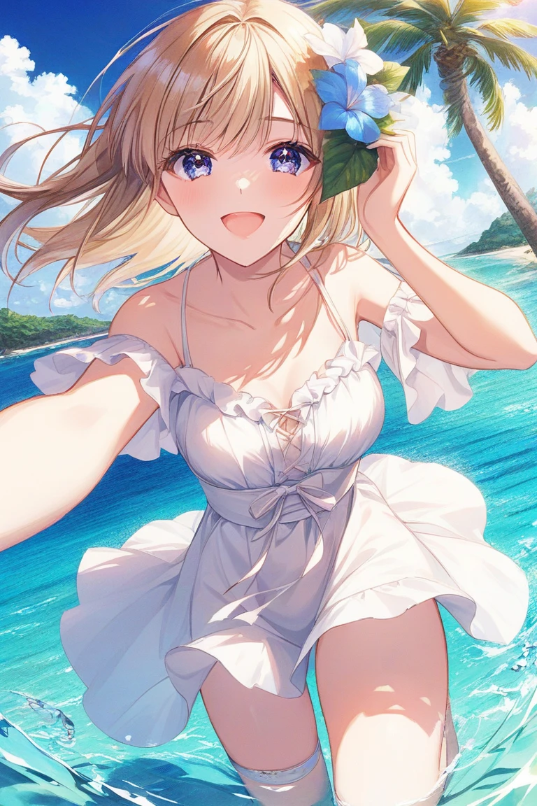 White swimsuit