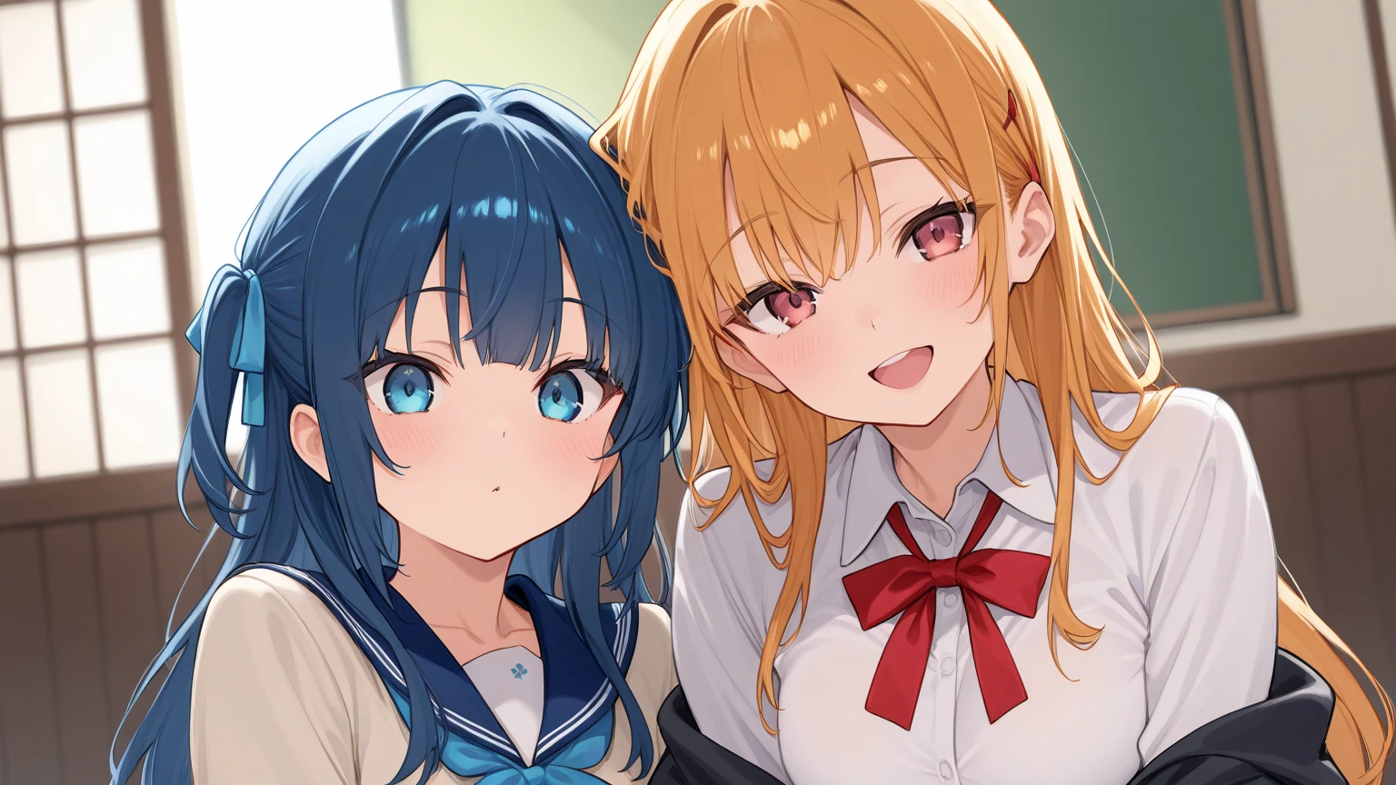 ((multiple girls:1.3)),((moe style:1.3)), ((meeting room:1.3)), ((office:1.3)), ((perfect face)), ((extremely cute:1.3)), ((masterpiece:1.3)), ((8k)), ((best quality:1.3)), ((beautiful)), ((extremely detailed:1.3)) , ((absurdres)), ((score_9:1.3)), ((score_8_up:1.3)), ((score_7_up:1.3)),Expressiveh,