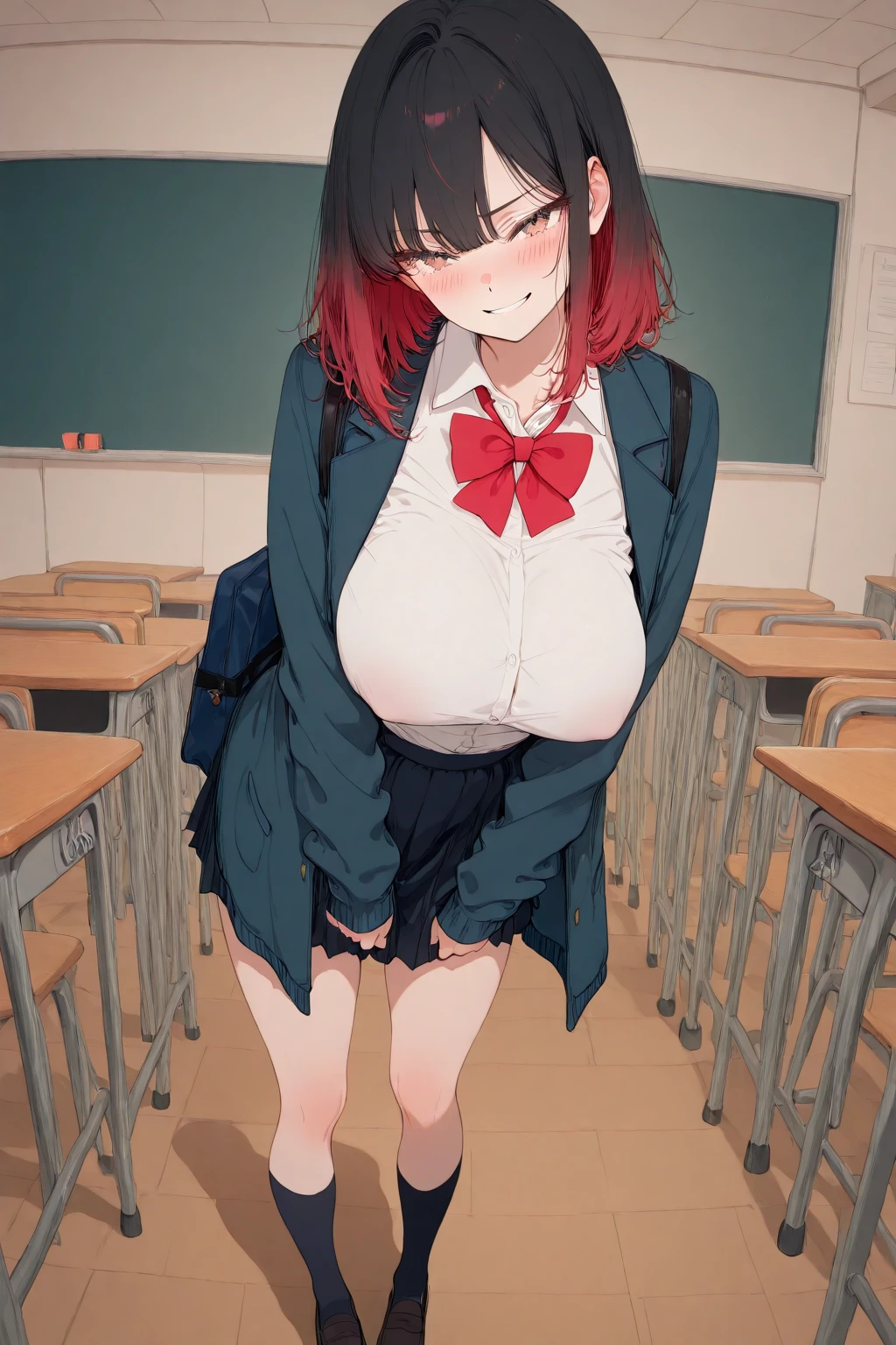debris flieasterpiece、highest quality、Super detailed、High resolution、High resolution、8K portrait、Unity 8k壁紙のHigh resolutionCG、unity 8k wallpaper、cute:1.5、:1.5、Highly detailed CG unity 8k wallpaper、realistic、real person、cute、 portrait photography、shiny skin、High resolution、Pink hair bob hair、(16 years old:1.2)、(1 girl)、(classroom:1.6)、(school uniform),perfect face, seriously, (blush:1.5),(((clothing lift:1.5))), (medium chest:0.8), Detailed description vagina,show vagina,spread legs,spread ,((vaginal orgasm:1.5))