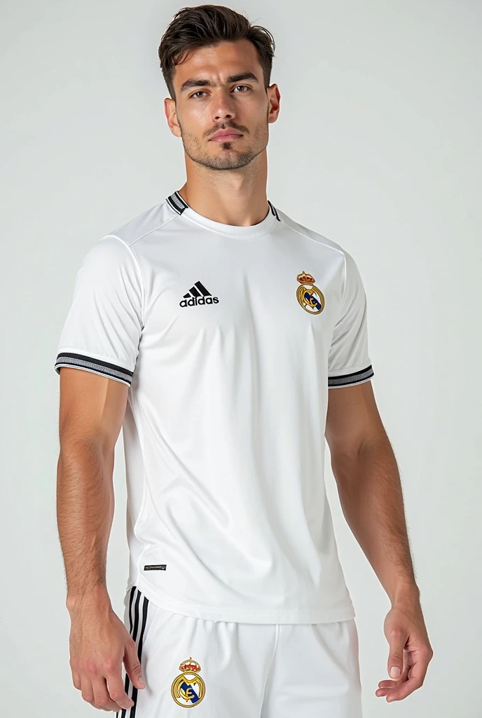 A mono with Real Madrid polo