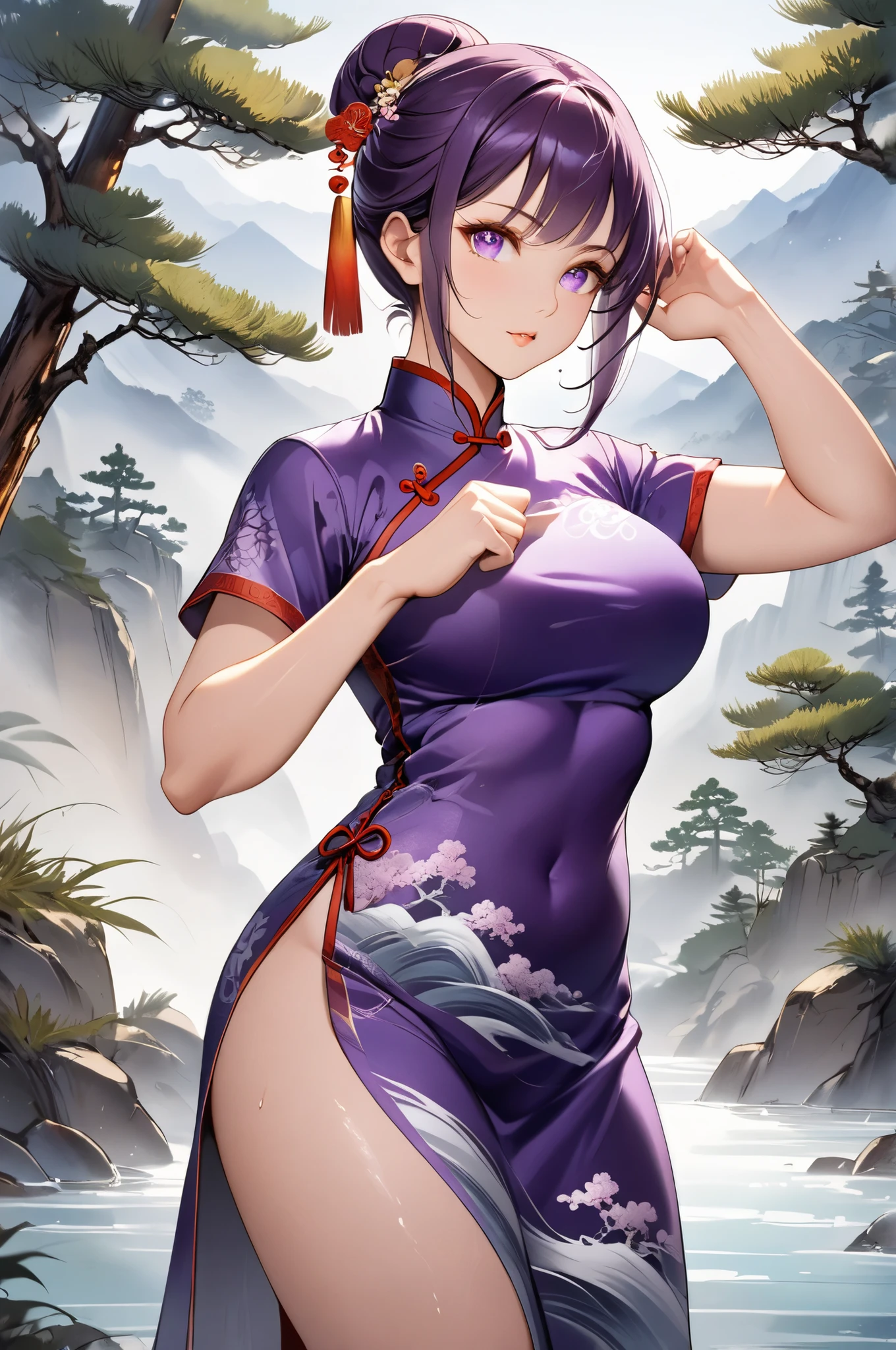 Masterpiece, Superb Top, Big Breasts, Single Ponytail, Bare Shoulder, Gou Jade, Long Hair, Erotic Cheongsam, Ponytail, Hair Accessories, Sleeveless Cheongsam, Thin Legs, Jewelry, Earrings, Over-the-Knee Socks, Torn Black Over-the-Knee Socks, Exposed Breasts, Narrow Room, A Woman with Very Large Tits, Slit Cheongsam, Big Tits, Long Legs, Nude Photos, Over-the-Knee Socks, Torn Black Over-the-Knee Socks, Breasts Exposed, Cheongsam, Big Tits, Nude Photos, Faceless, Succubus Girl