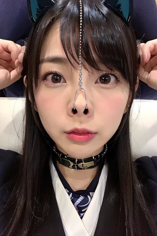 (RAW photo:1.2), ((photorealistic:1.4),(masterpiece:1.3),(best quality:1.4),ultra high res,(detailed eyes),(detailed facial features),(detailed clothes features),HDR,8k resolution, solo focus, bangs, skin tight, (shiny skin),(slender girl),dreamlike,
(extreme detailed illustration),check commentary,commentary request,scenery,no text,
(bob hair, short hair, brown hair:1.2),
VirtualGirl-Rin,
JK, schoolgirl, uniform, sailor suit, miniskirt, stockings,
1girl, full body,small breasts,
brown eyes, (no makeup, no lipstick:1.1)simple,no accessories,
happy,smile,
black collar,