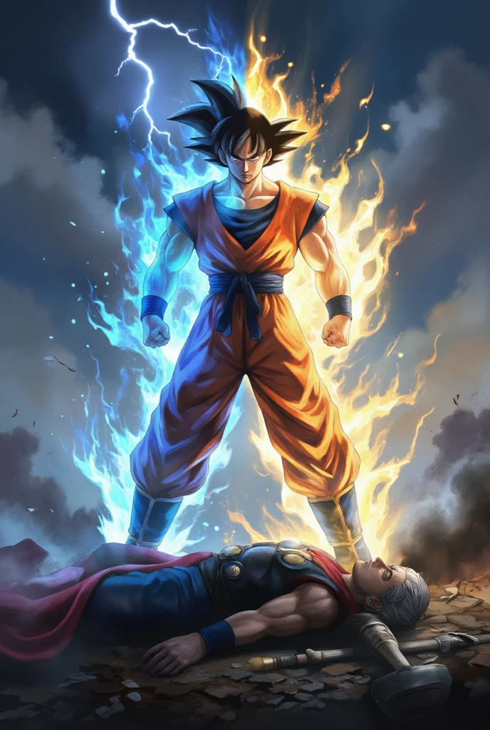 Goku killing Frieza