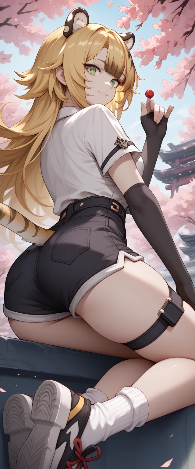 Bunny girl, nice thighs, fishnet leggings, ass