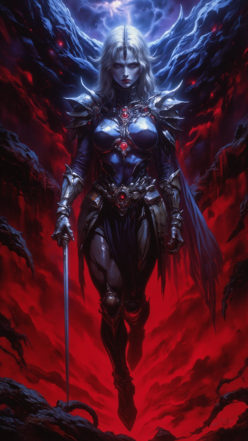 Sylvanas, la reine des elfes de la nuit, stands proudly in front of you, Dressed in a black latex outfit that showcases her sculptural curves. Her bodycon jumpsuit highlights her graceful and slender figure, while the gloss of the latex adds a touch of sensuality to its appearance. The subtle reflections of the lights reveal the carefully crafted details of her outfit, with strategically placed inserts that emphasize its mysterious charisma. Sylvanas exudes an aura of power and confidence, His piercing gaze reflects his determination to accomplish his purposes. Avec sa tenue en latex, It embodies elegance at the same time, Sophistication and a resolutely modern look, ready to defy convention and make their mark on the world of Warcraft.