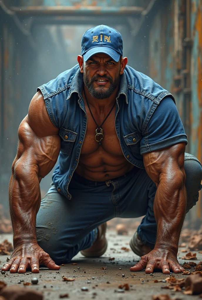 Realistic style，亚洲男人戴sunglasses坐在木椅上，Maintenance Worker，Sitting，40 years old Asian man，sunglasses，Looking at the camera，Legs open，Place your hands behind your body，beard，Floral shirt，A kind expression，Friendly attitude，A polite greeting，Brown skin，Oily skin，Big nipples，Thick Chest Hair，(Fat-wrapped muscles)，Mermaid line，Grey swimming trunks，(There is a giant oyster sauce mushroom in my pants)，(Geoduck crotch silhouette)，Leg hair，thick body fur，Black body hair，Leg hair，sandals，toe，full-body shot，Real person photos，Anatomically correct limbs，full-body shot，Delicate skin texture，Beach，Blue sky background，In the gazebo，Soft Light，Low contrast images，Highest quality，4k quality，